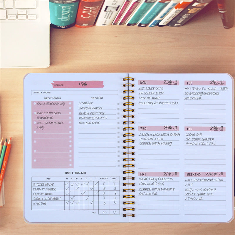Carnet Planning Hebdomadaire