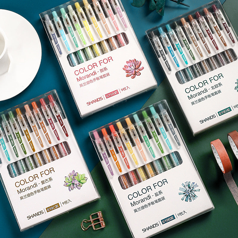 Jeu de Stylos Eventail de Couleurs